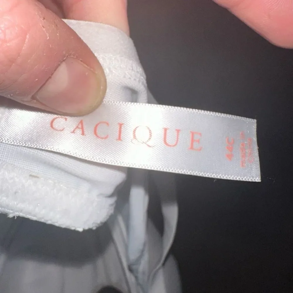 Cacique lightly lined full figure 44C lingerie Balconette bra
